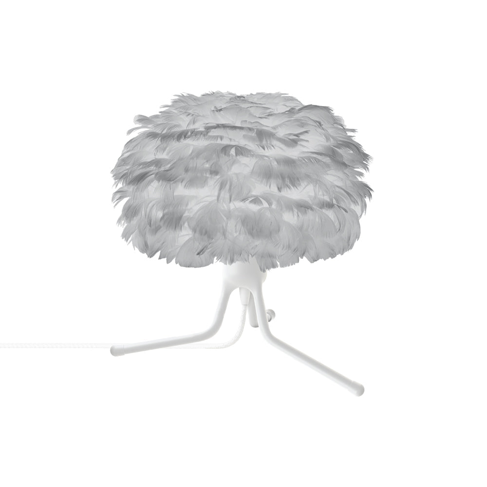 Eos Adjustable Table Lamp in White/Light Grey.