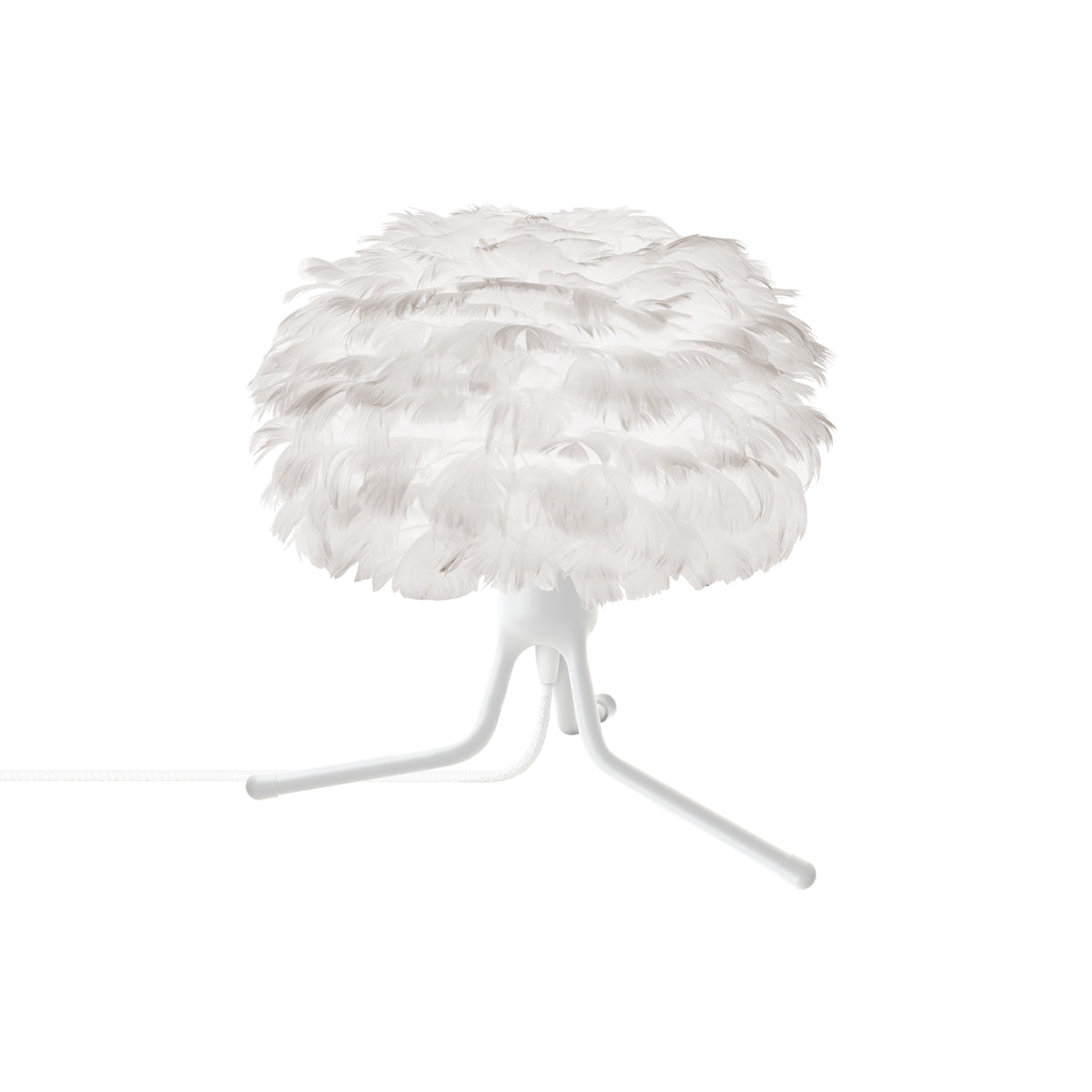 Eos Adjustable Table Lamp in White/White.