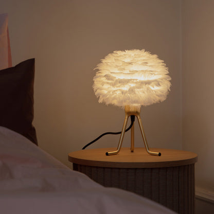 Eos Adjustable Table Lamp in bedroom.