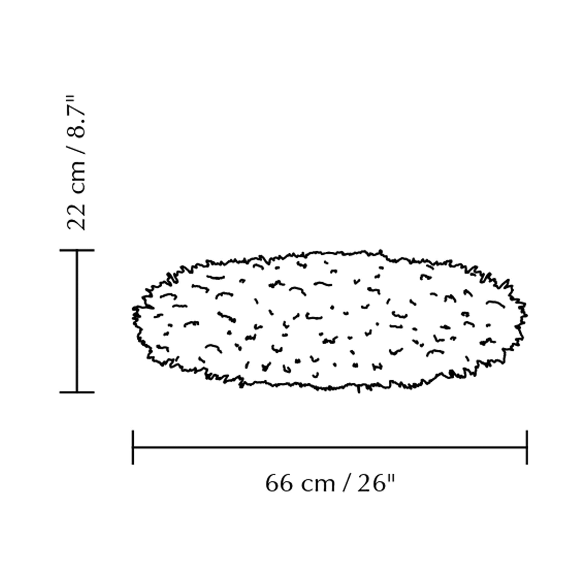 Eos Esther Lamp Shade - line drawing.