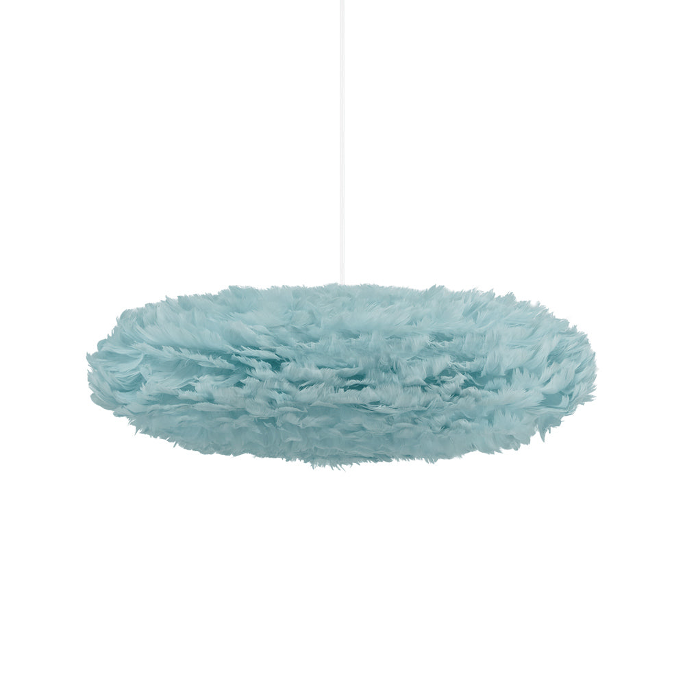 Eos Esther Pendant Light in Light Blue/White (26-Inch).
