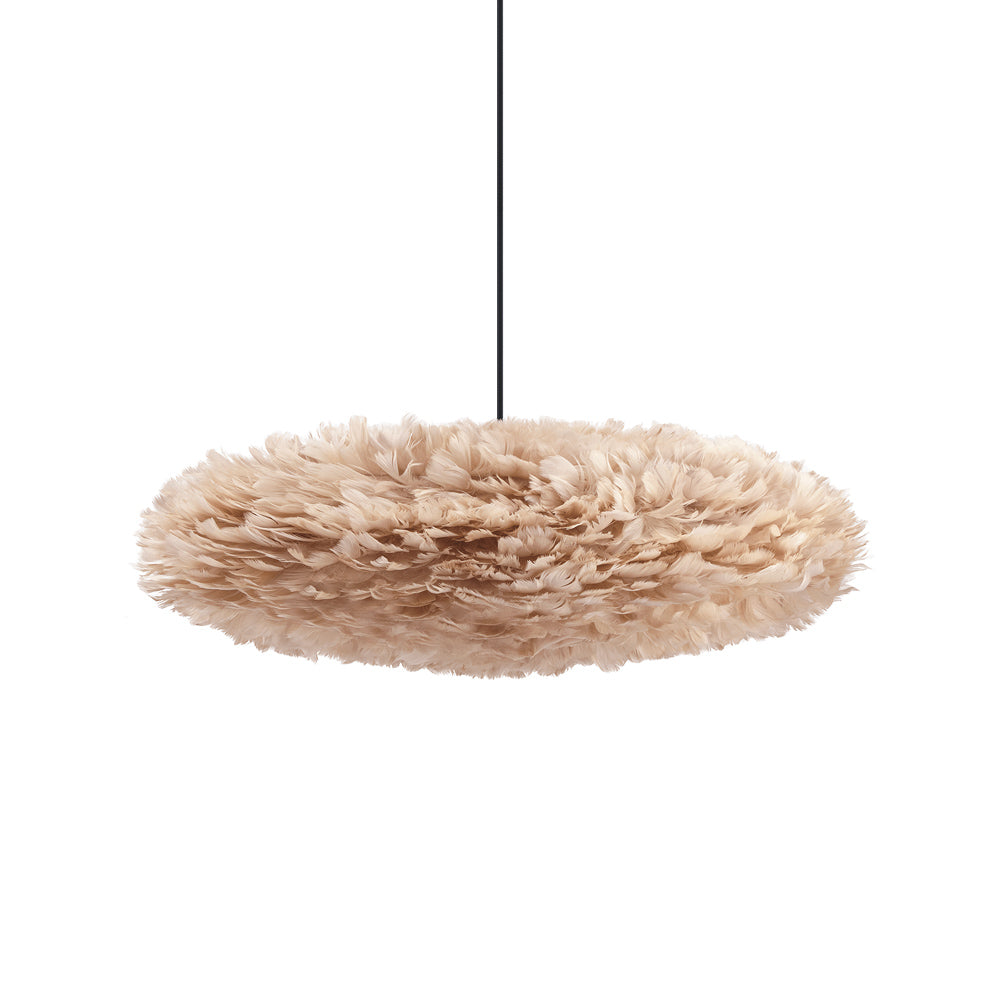 Eos Esther Pendant Light in Light Brown/Black (26-Inch).