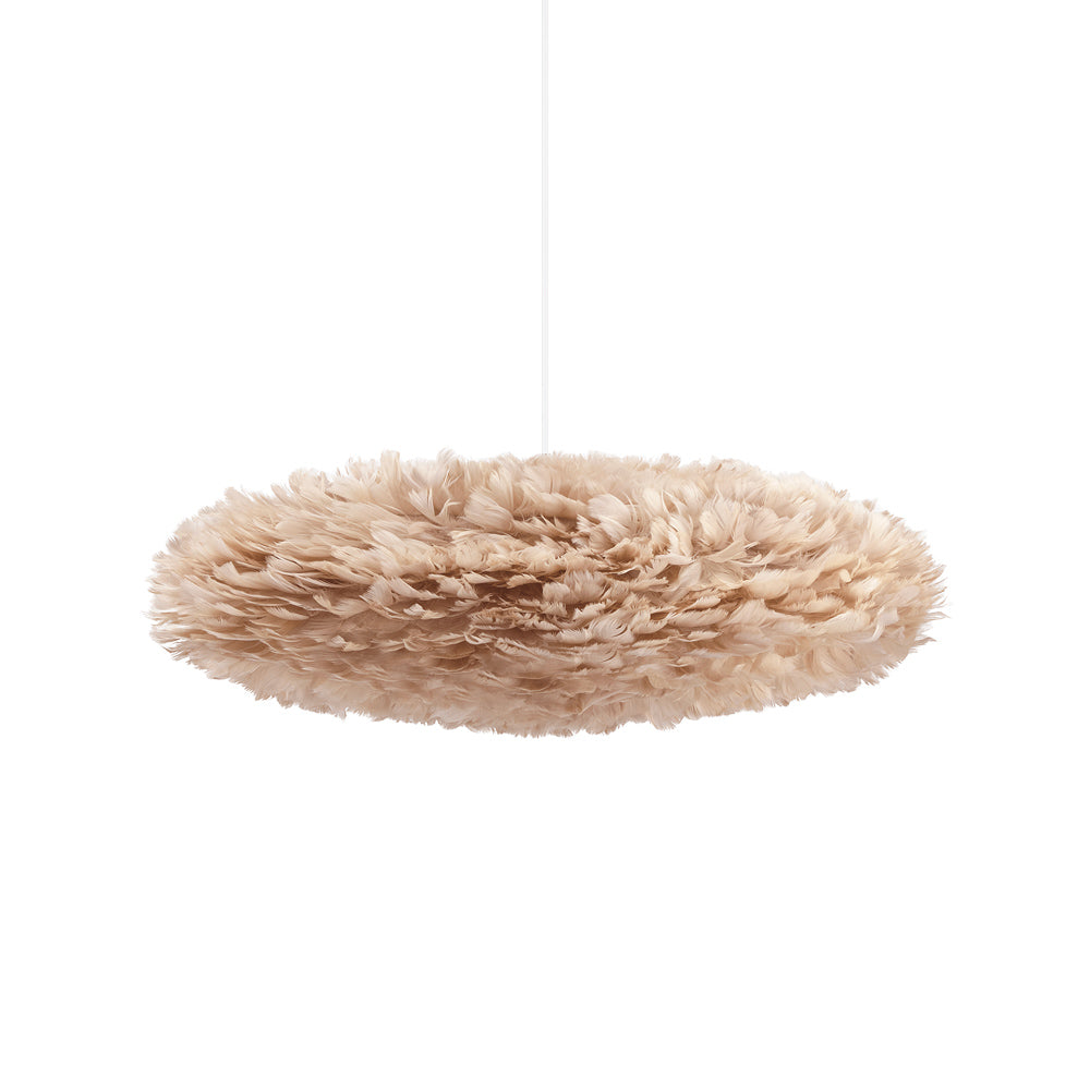 Eos Esther Pendant Light in Light Brown/White (26-Inch).