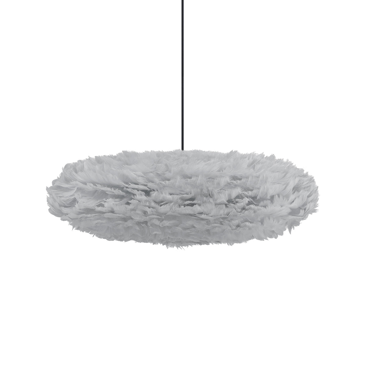 Eos Esther Pendant Light in Light Grey/Black (26-Inch).