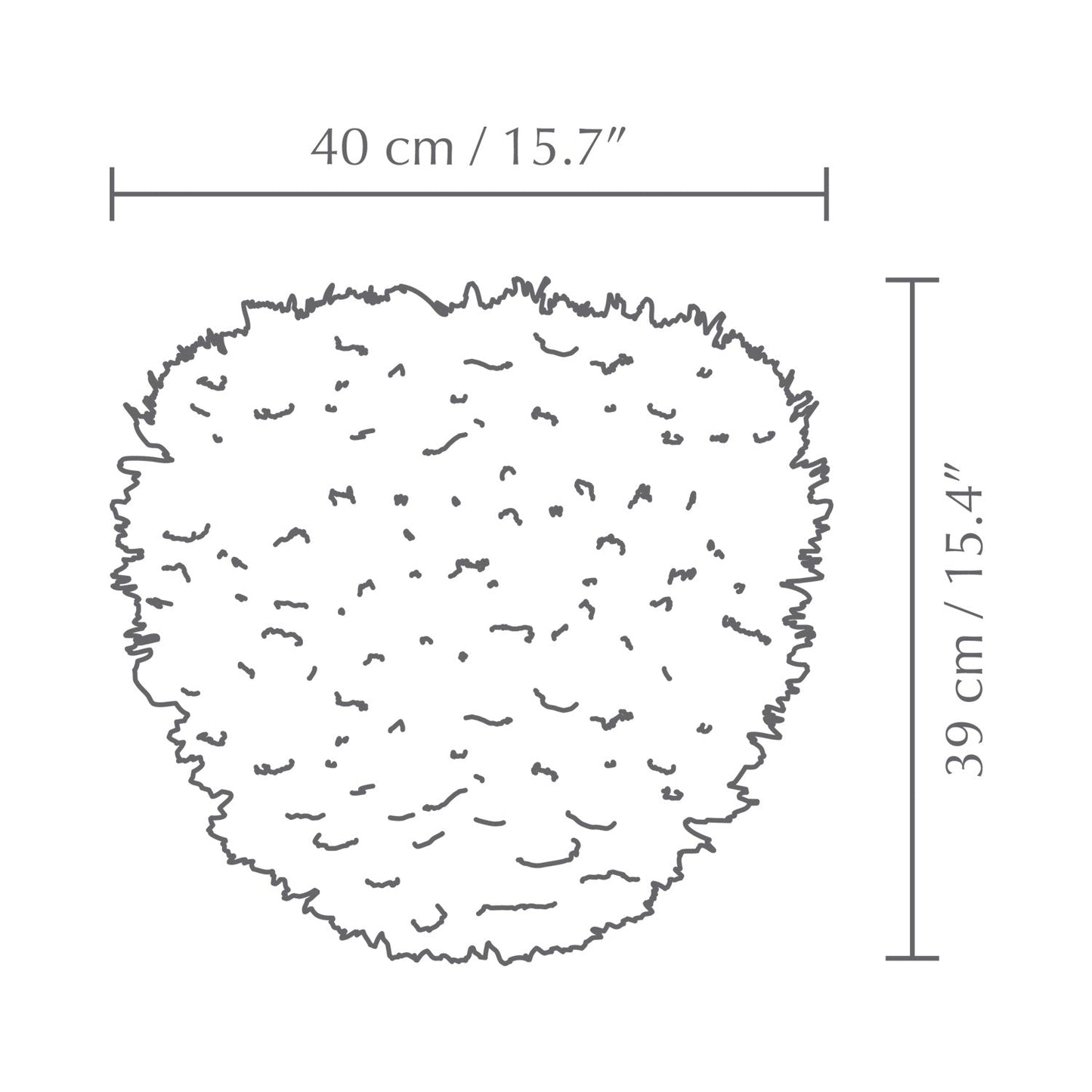 Eos Evia Lamp Shade - line drawing.