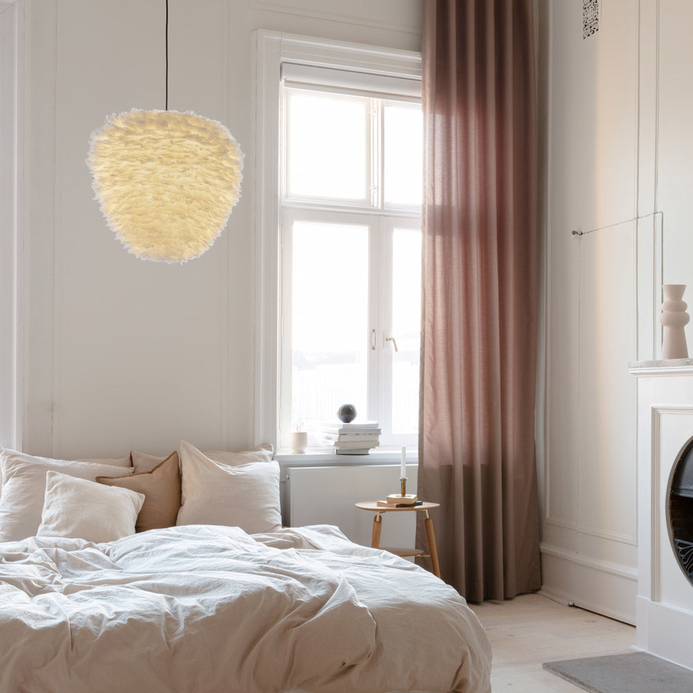 Eos Evia Pendant Light in bedroom.