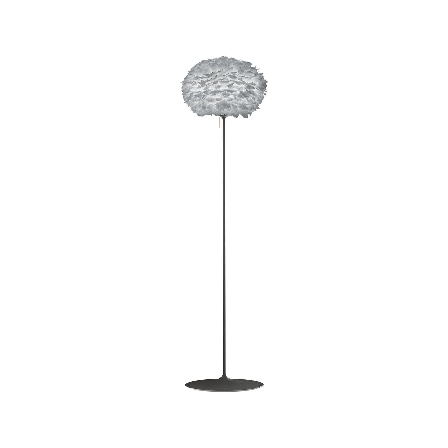 Eos Floor Lamp in Black/Light Grey (66.9-Inch).