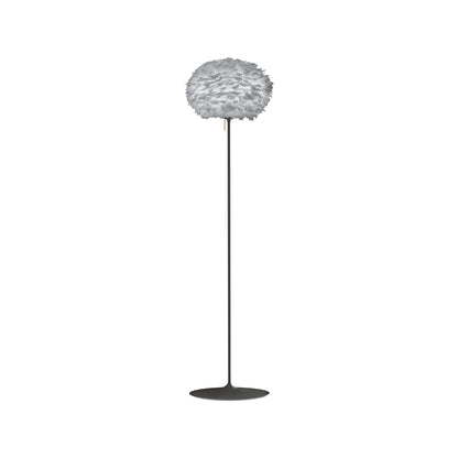 Eos Floor Lamp in Black/Light Grey (66.9-Inch).