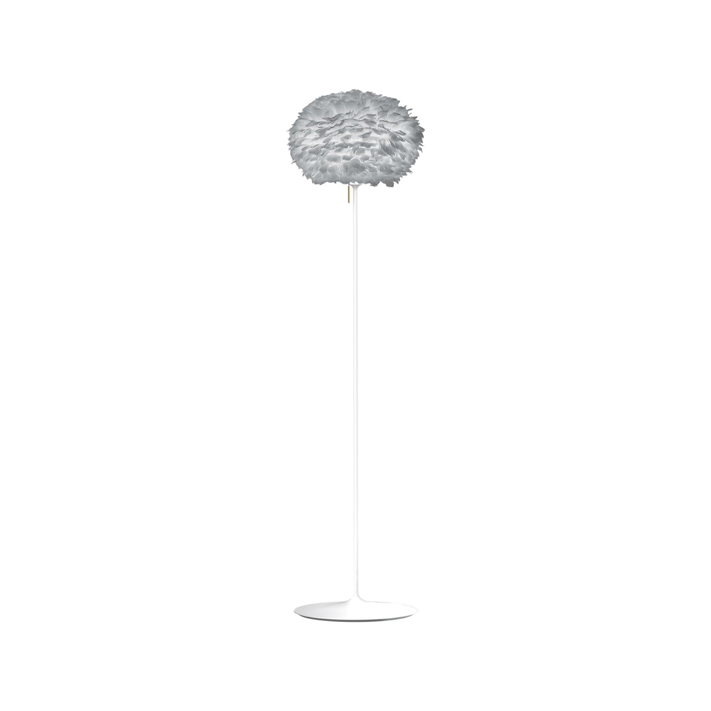 Eos Floor Lamp in White/Light Grey (66.9-Inch).