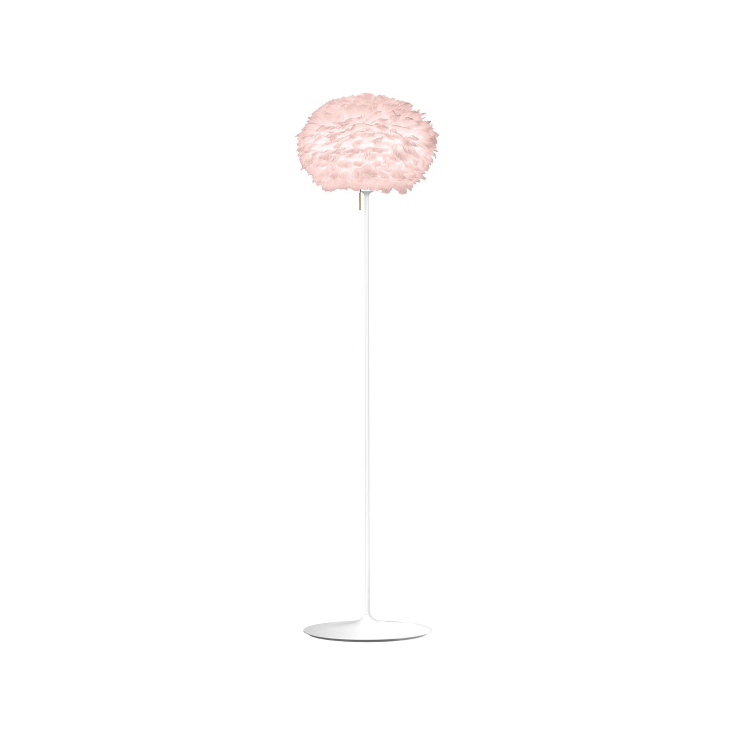 Eos Floor Lamp in White/Light Rose (66.9-Inch).