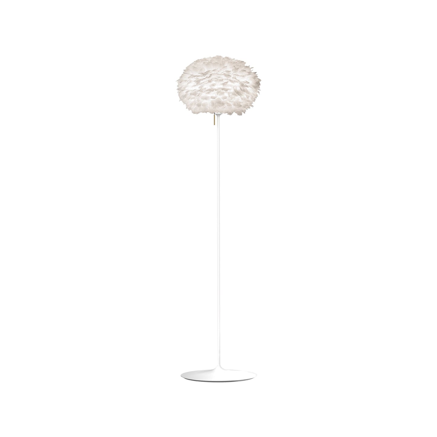 Eos Floor Lamp in White/White (66.9-Inch).