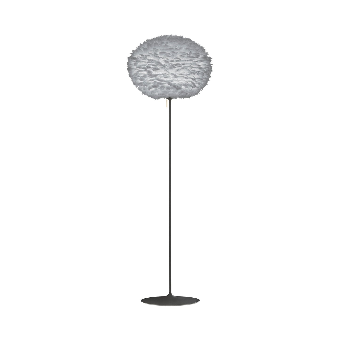 Eos Floor Lamp in Black/Light Grey (70.8-Inch).