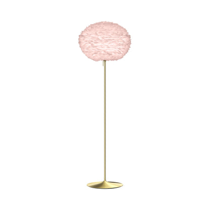 Eos Floor Lamp in Brushed Brass/Light Rose (70.8-Inch).
