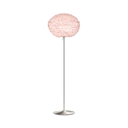 Eos Floor Lamp in Brushed Steel/Light Rose (70.8-Inch).