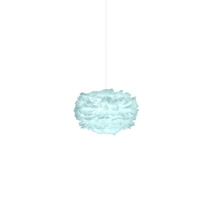 Eos Pendant Light in Light Blue/White (13.8-Inch).