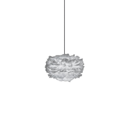Eos Pendant Light in Light Grey/Black (13.8-Inch).