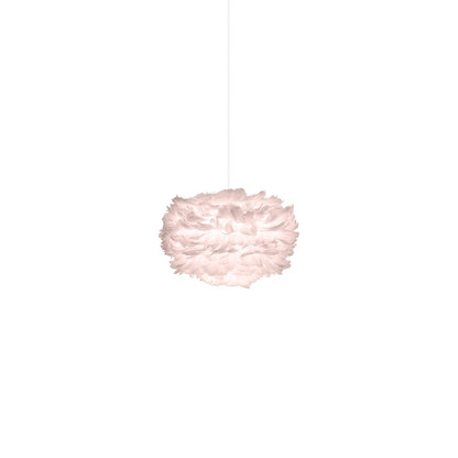 Eos Pendant Light in Light Rose/White (13.8-Inch).