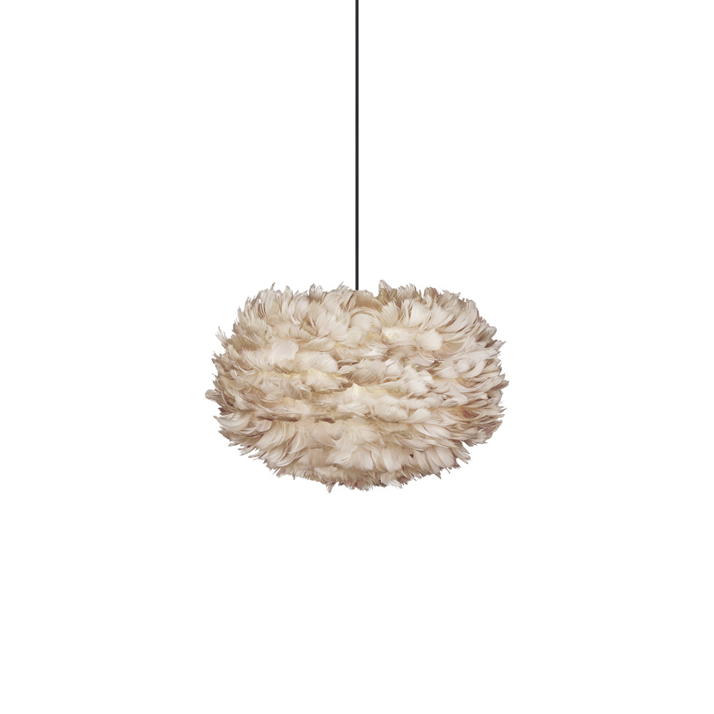 Eos Pendant Light in Light Brown/Black (17.7-Inch).