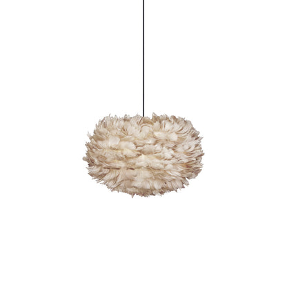 Eos Pendant Light in Light Brown/Black (17.7-Inch).
