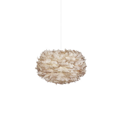 Eos Pendant Light in Light Brown/White (17.7-Inch).