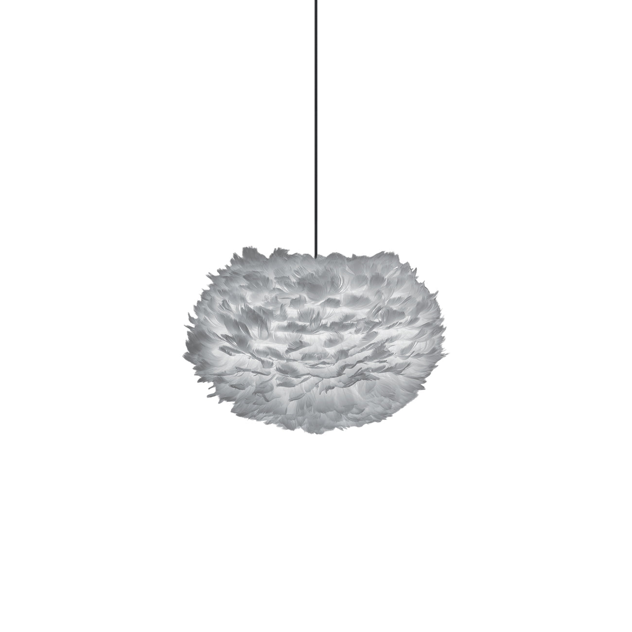 Eos Pendant Light in Light Grey/Black (17.7-Inch).