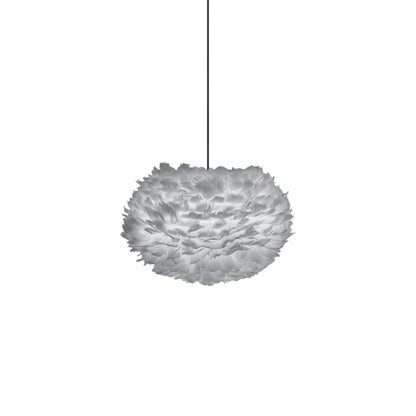 Eos Pendant Light in Light Grey/Black (17.7-Inch).