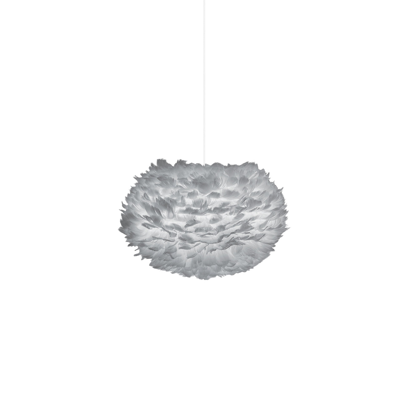 Eos Pendant Light in Light Grey/White (17.7-Inch).
