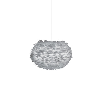 Eos Pendant Light in Light Grey/White (17.7-Inch).