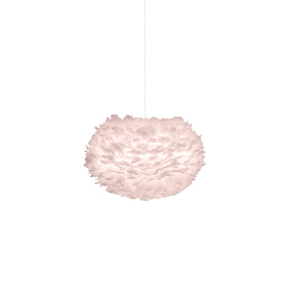 Eos Pendant Light in Light Rose/White (17.7-Inch).