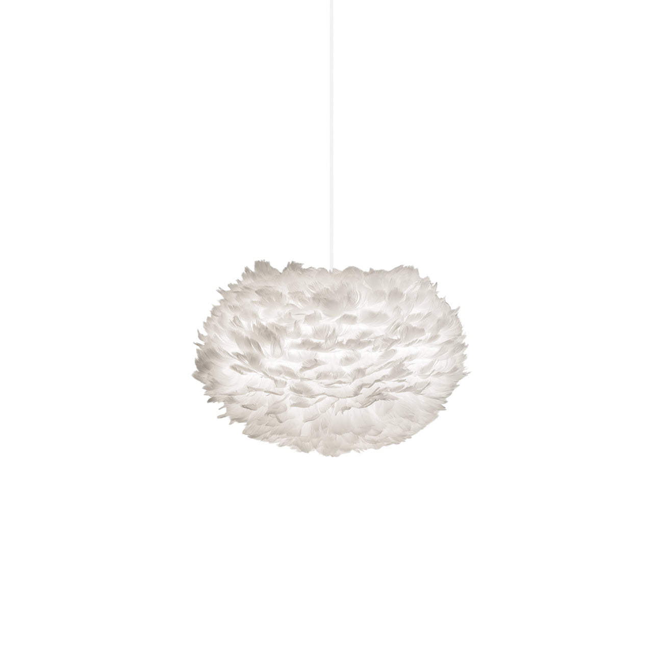 Eos Pendant Light in White/White (17.7-Inch).