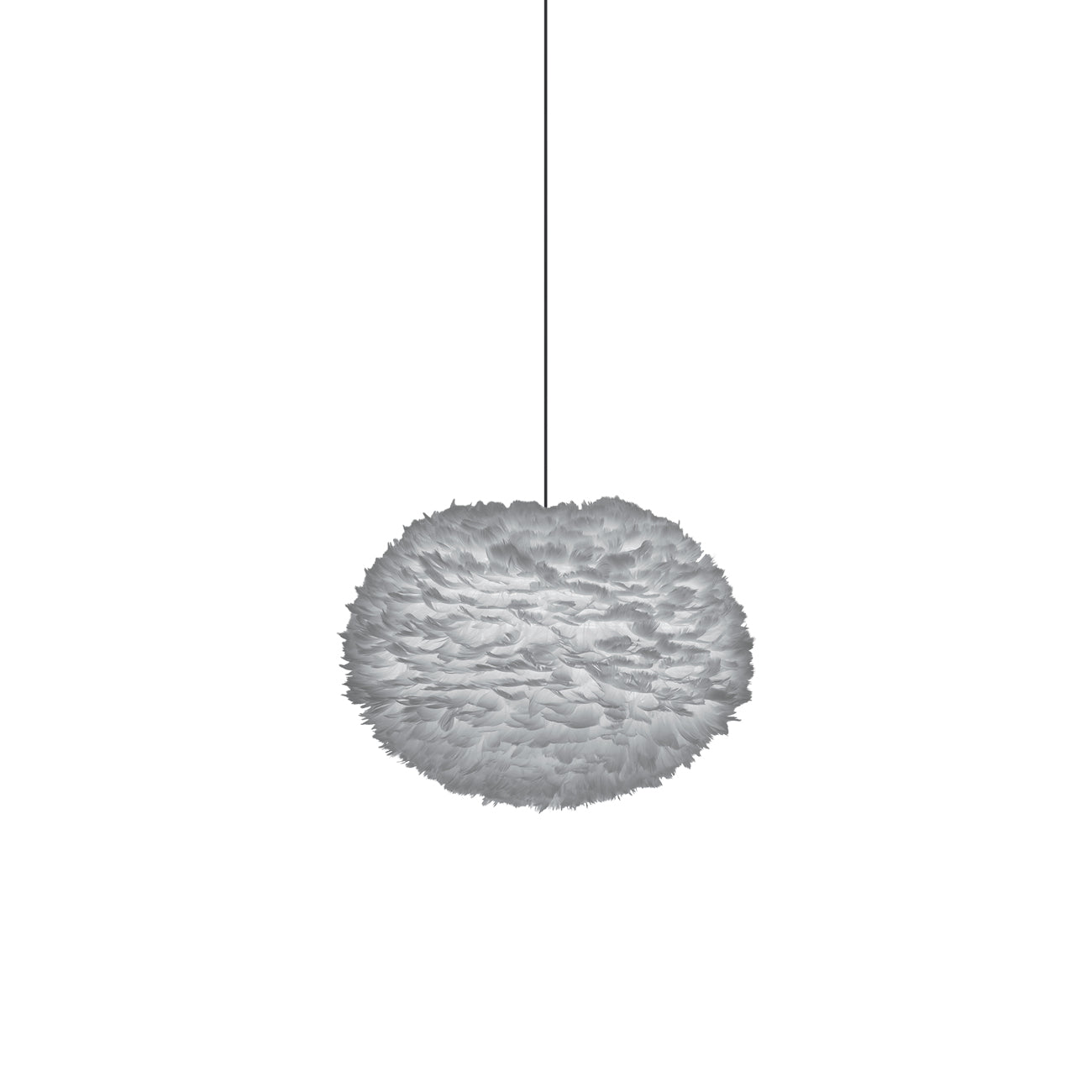 Eos Pendant Light in Light Grey/Black (23.6-Inch).