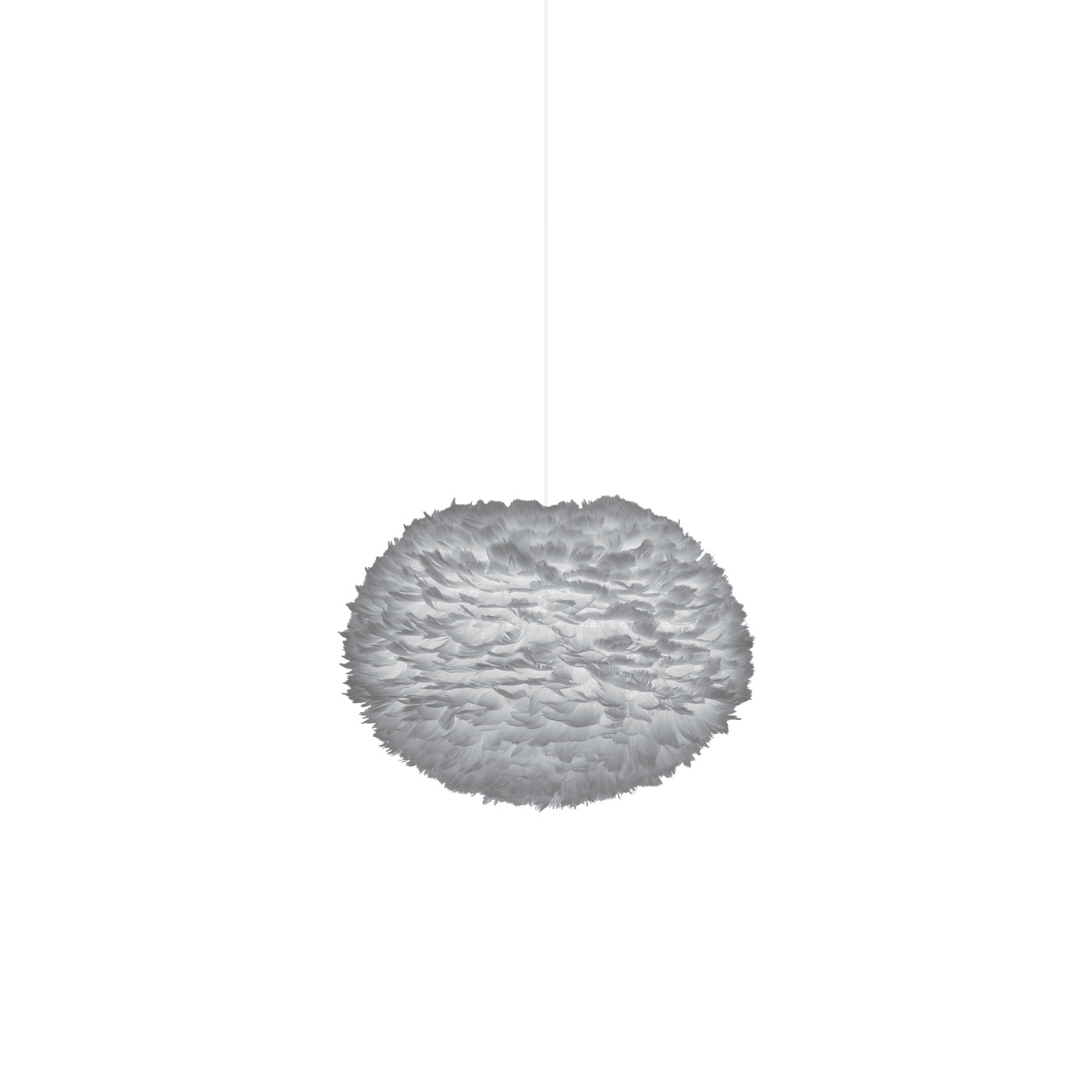 Eos Pendant Light in Light Grey/White (23.6-Inch).