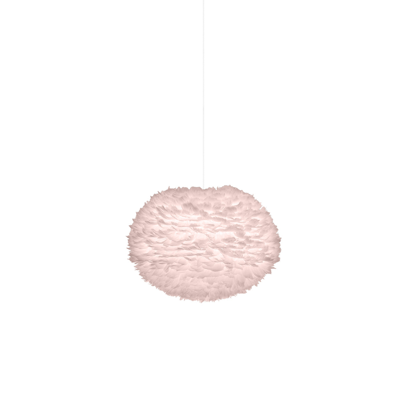 Eos Pendant Light in Light Rose/White (23.6-Inch).
