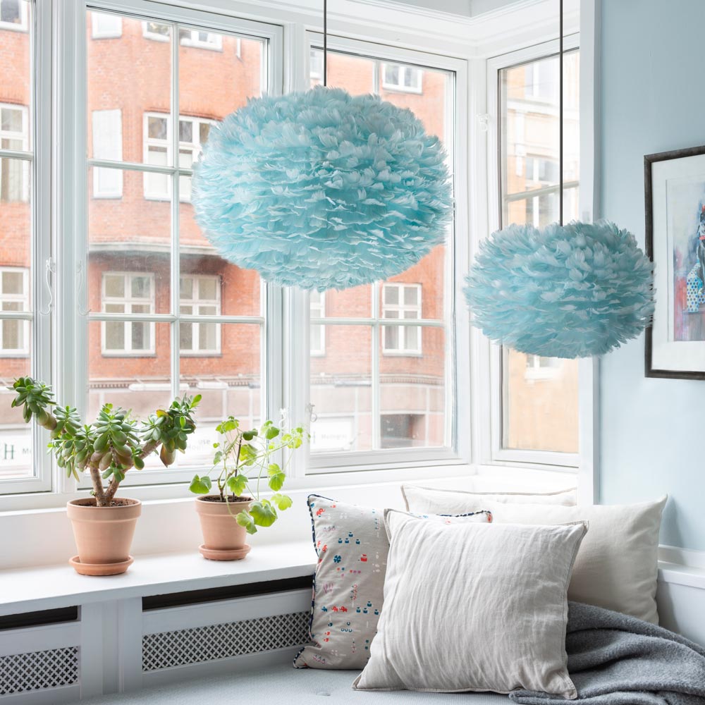 Eos Pendant Light in bedroom.