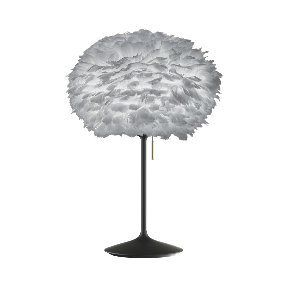 Eos Table Lamp in Black/Light Grey.