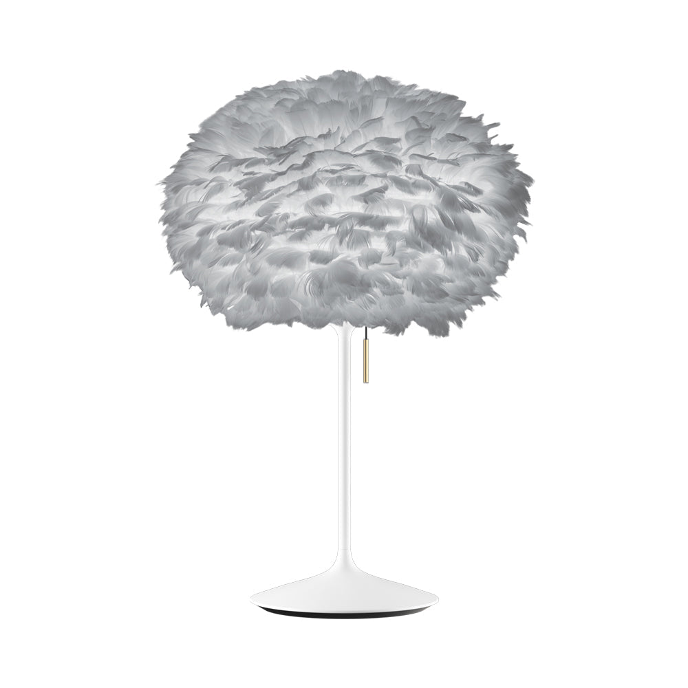 Eos Table Lamp in White/Light Grey.