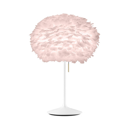 Eos Table Lamp in White/Light Rose.