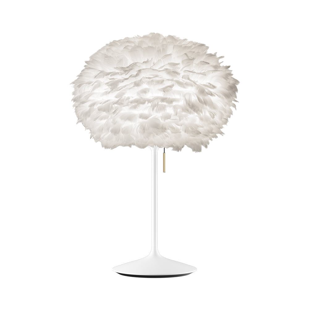Eos Table Lamp in White/White.