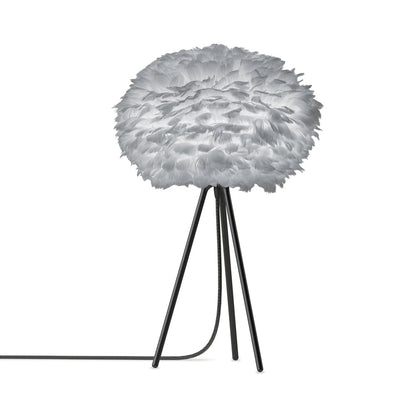 Eos Tripod Table Lamp in Black/Light Grey (26-Inch).