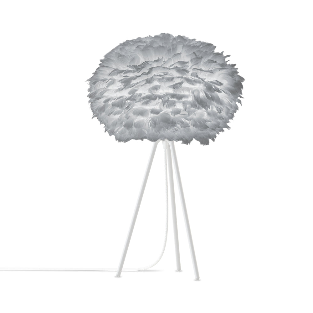 Eos Tripod Table Lamp in White/Light Grey (26-Inch).