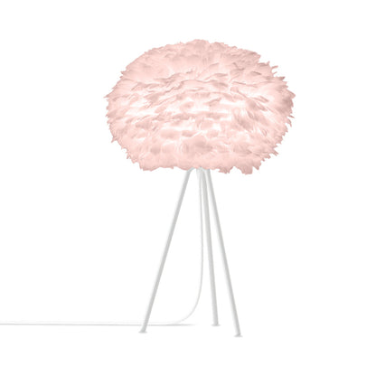 Eos Tripod Table Lamp in White/Light Rose (26-Inch).