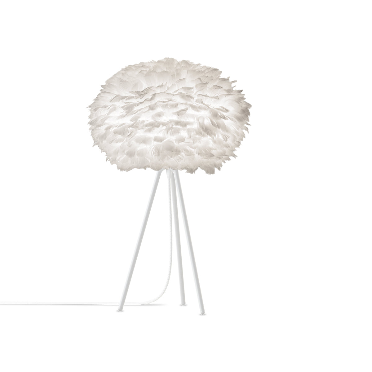 Eos Tripod Table Lamp in White/White (26-Inch).
