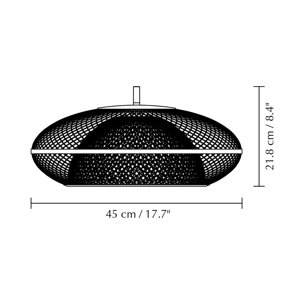Faraday Lamp Shade - line drawing.