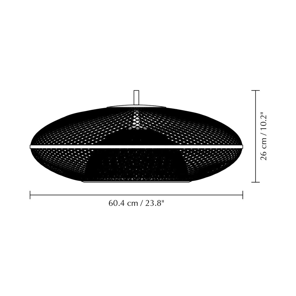 Faraday Lamp Shade - line drawing.