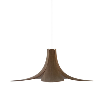 Jazz Pendant Light in Dark Oak/White.