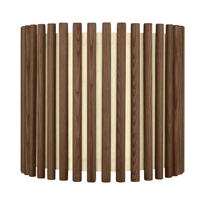 Komorebi Circle Lamp Shade in Dark Oak (11.6-Inch).