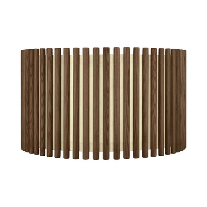 Komorebi Circle Lamp Shade in Dark Oak (17.6-Inch).