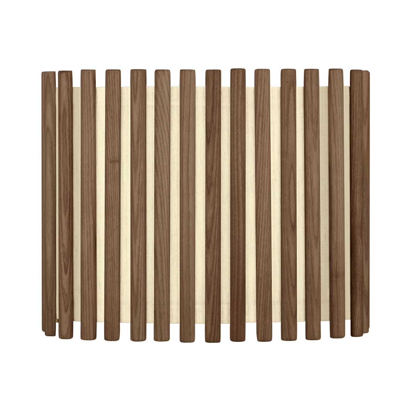 Komorebi Rectangular Lamp Shade in Dark Oak (13-Inch).