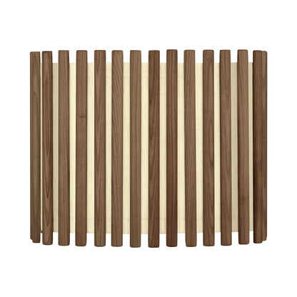 Komorebi Rectangular Lamp Shade in Dark Oak (13-Inch).