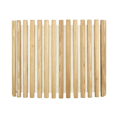 Komorebi Rectangular Lamp Shade in Oak (13-Inch).